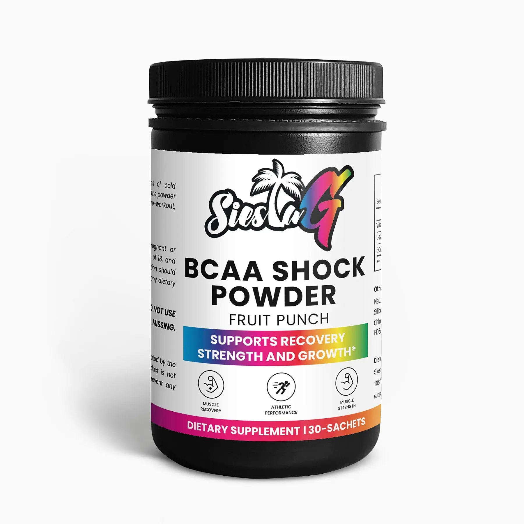 Amino Acids & Blends BCAA Shock Powder (Fruit Punch) Siesta G Siesta G Dispensary