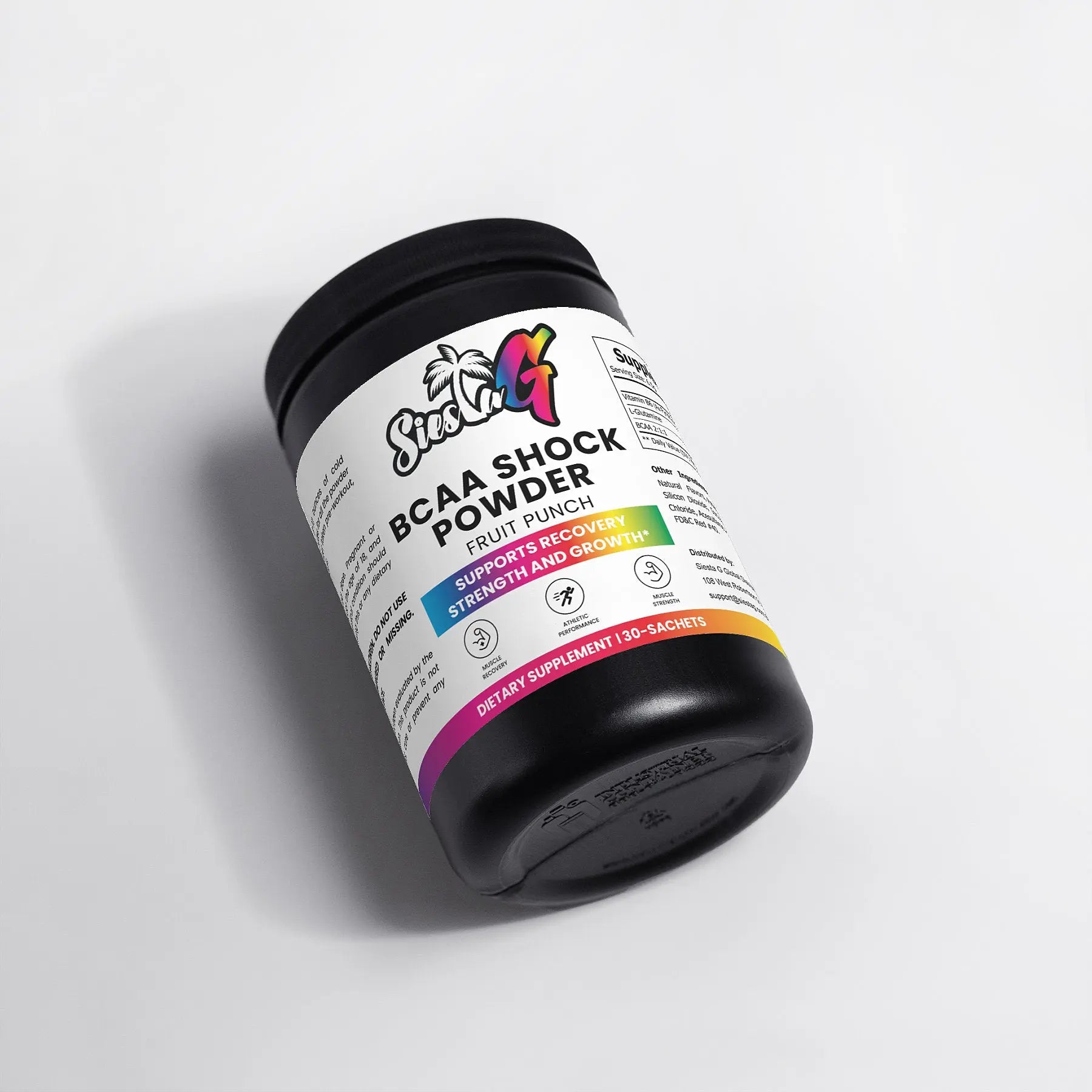 Amino Acids & Blends BCAA Shock Powder (Fruit Punch) Siesta G Siesta G Dispensary