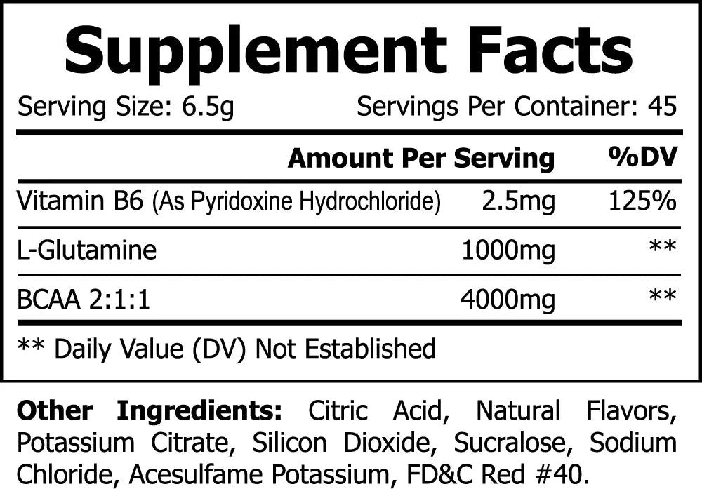 Amino Acids & Blends BCAA Shock Powder (Fruit Punch) Siesta G Siesta G Dispensary