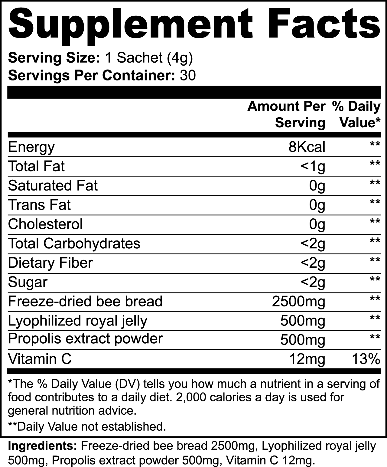 Natural Extracts Bee Pearl Powder Siesta G Siesta G Dispensary