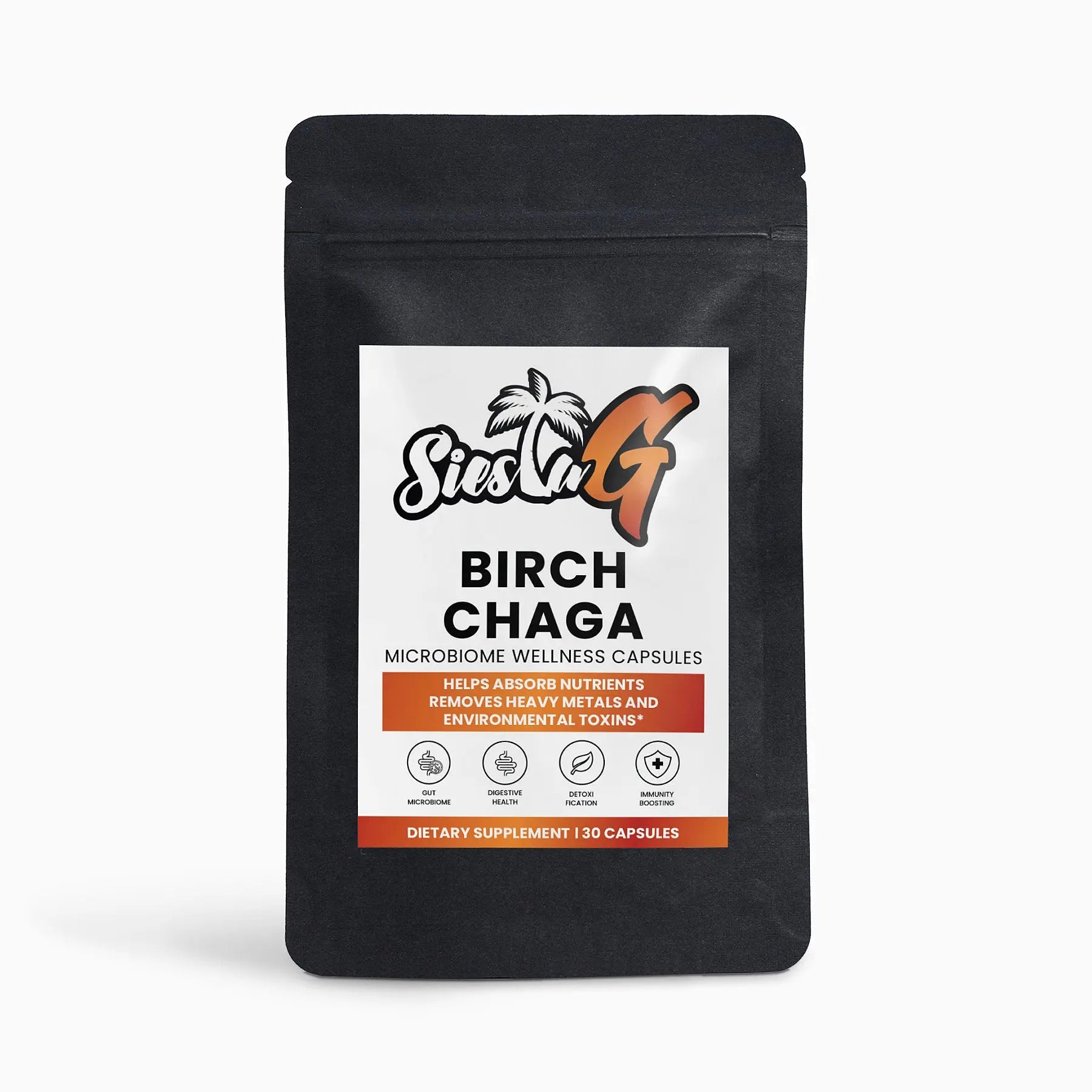 Natural Extracts Birch Chaga Microbiome Wellness Capsules Siesta G Siesta G Dispensary