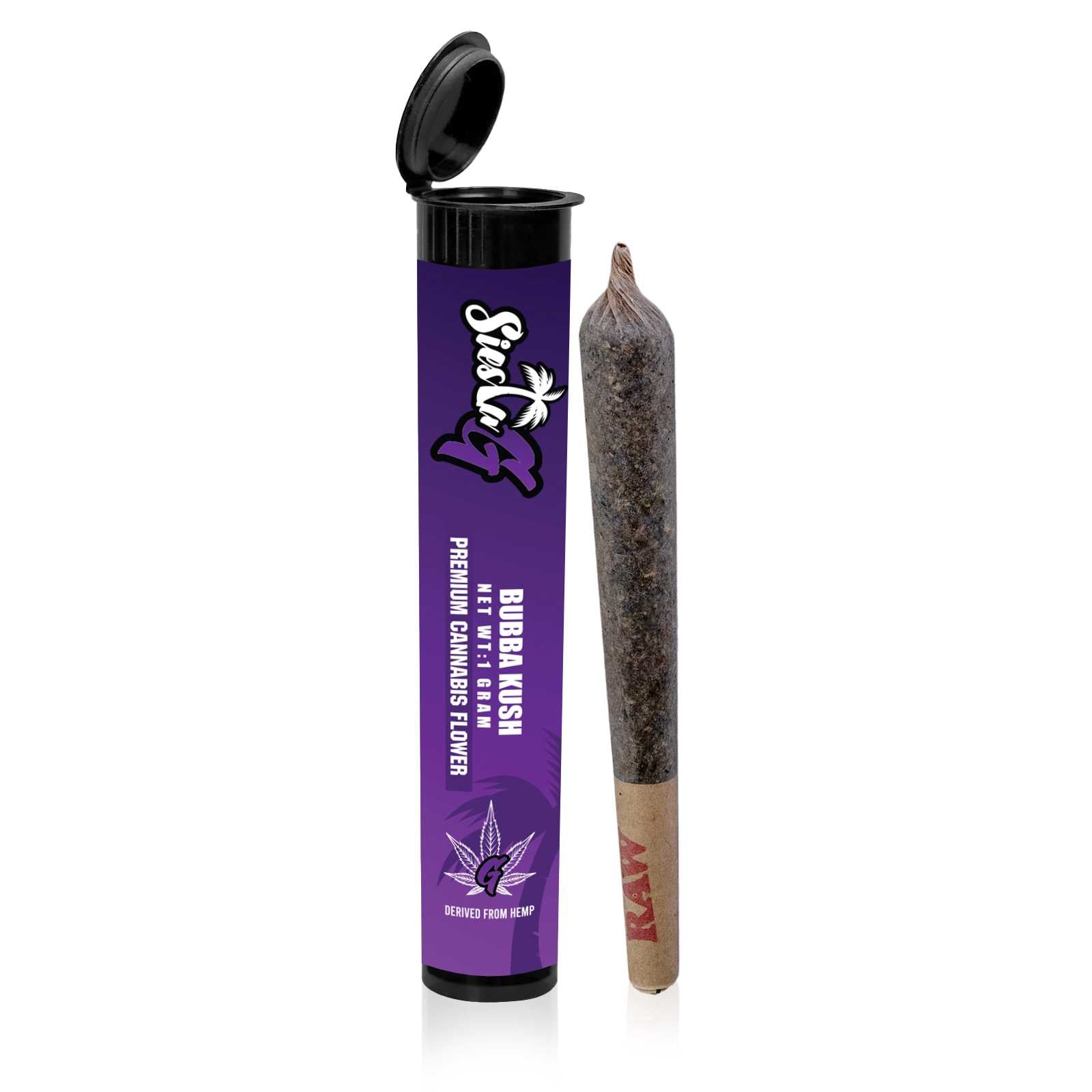 Hemp Pre Rolls Bubba Kush Premium Flower Pre-Roll Siesta-G Siesta-G