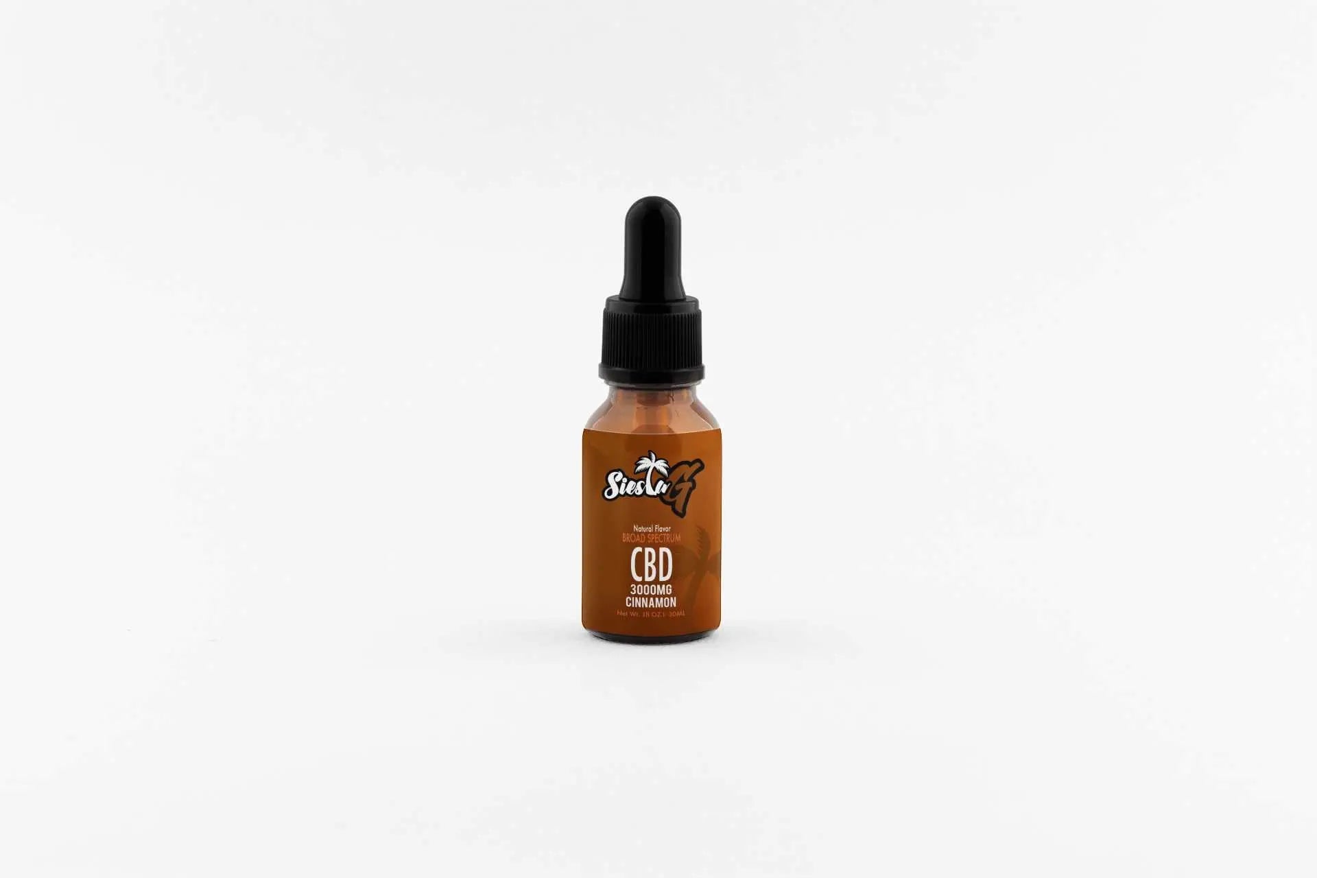 CBD Tincture 3000mg Extra Strength Drops Cinnamon