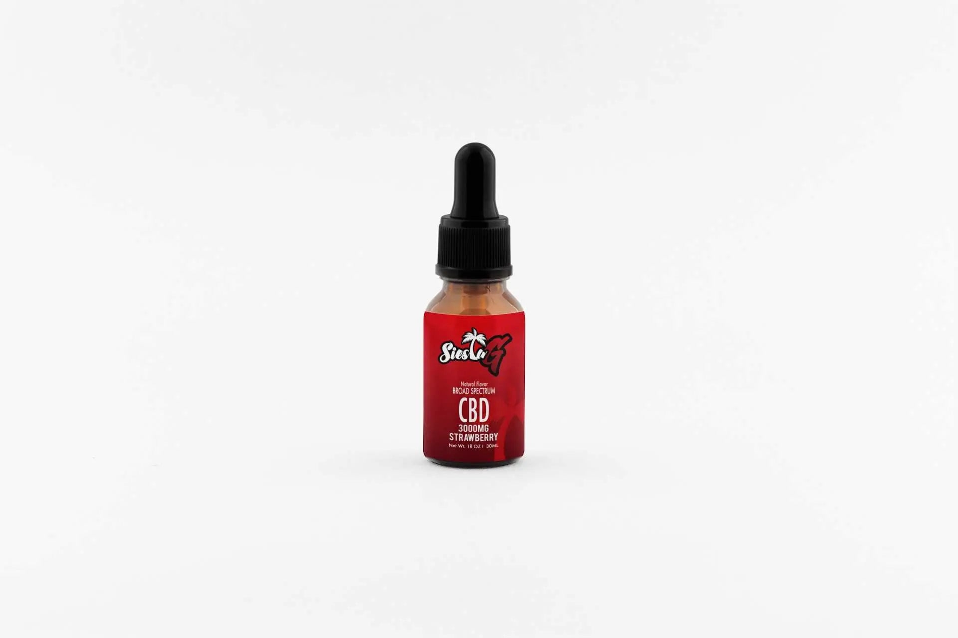 CBD Tincture 3000mg Extra Strength Drops Strawberry