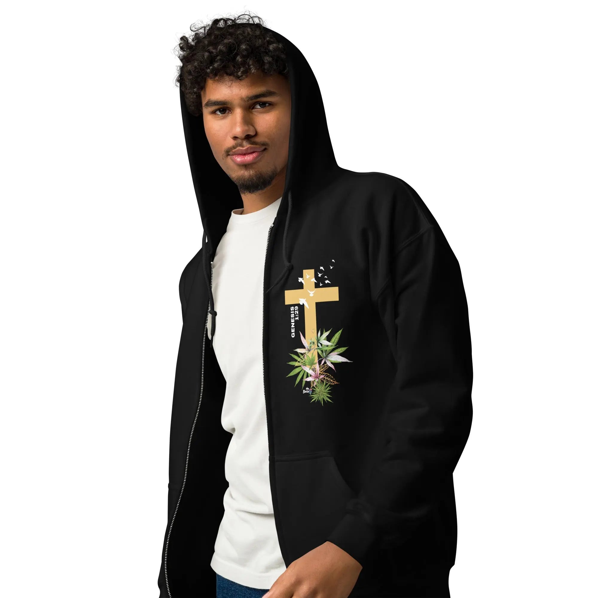 Genesis 1:29 Unisex Zipper Hoodie Siesta G Dispensary Siesta-G