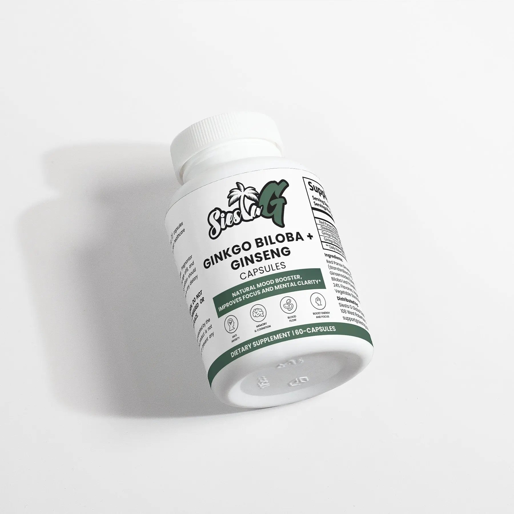 Specialty Supplements Ginkgo Biloba + Ginseng Siesta G Siesta G Dispensary