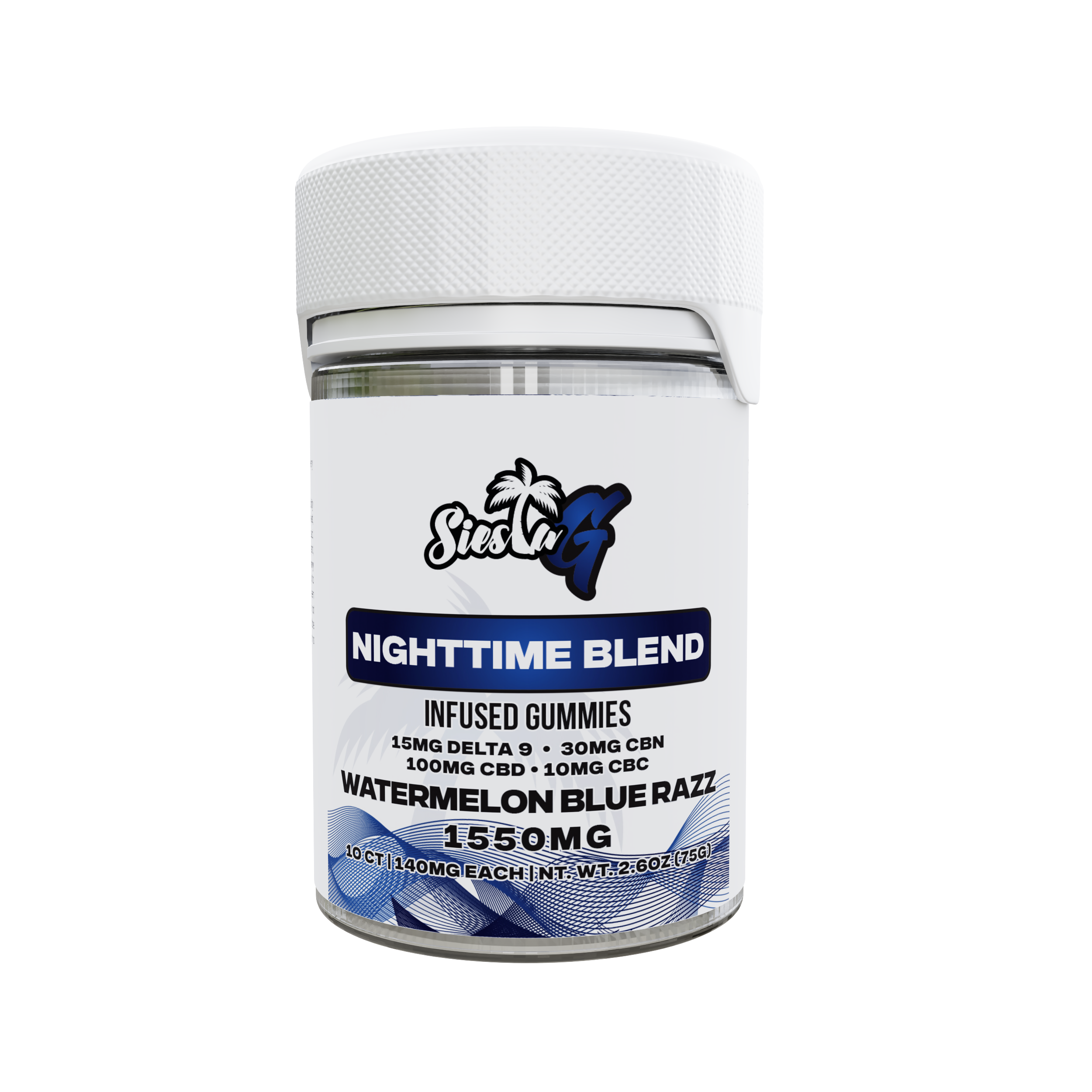 Night Time Gummies - Watermelon Blue Razz Siesta G Siesta G 10 ct