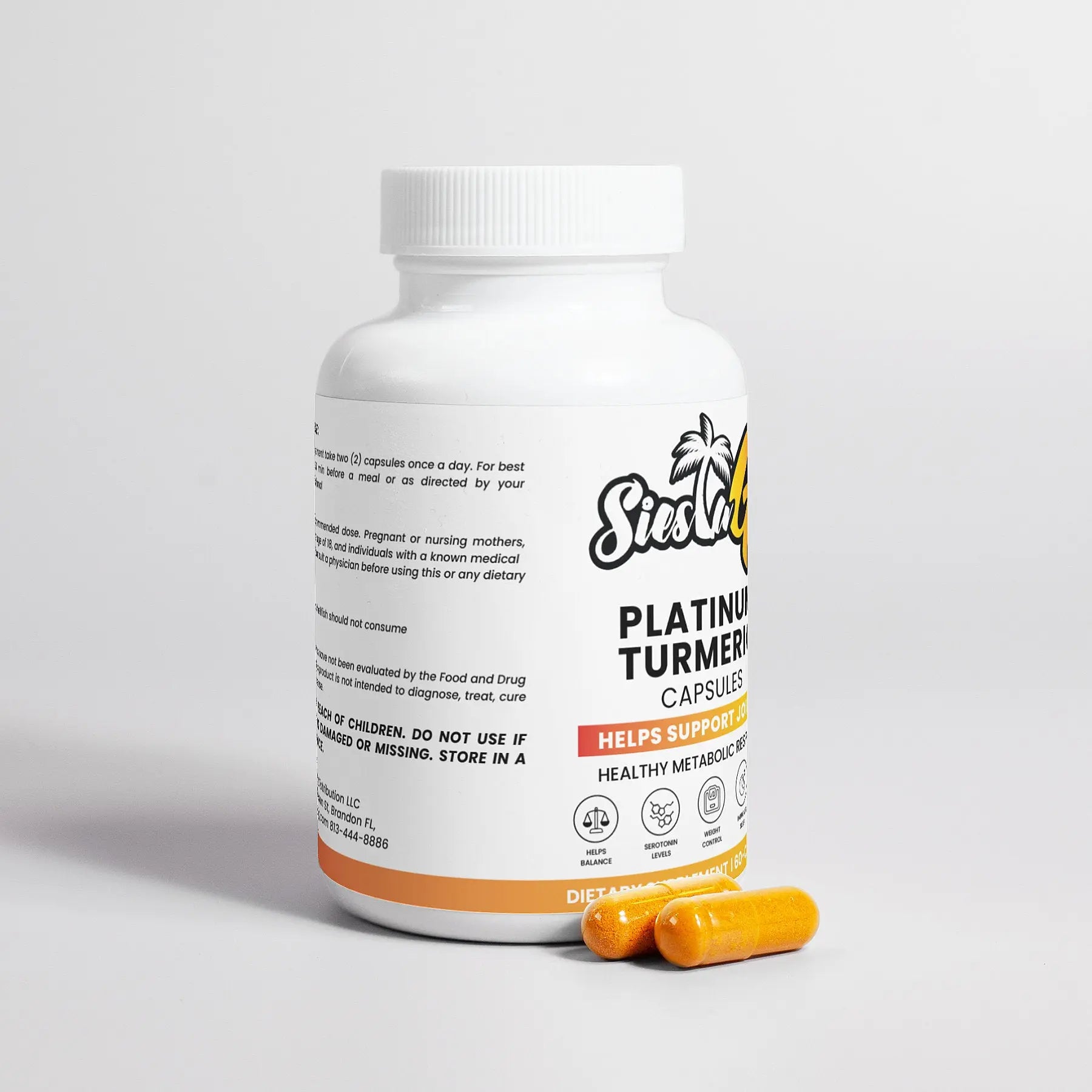 Natural Extracts Platinum Turmeric + Black Pepper Extra Strength Siesta G Siesta G Dispensary