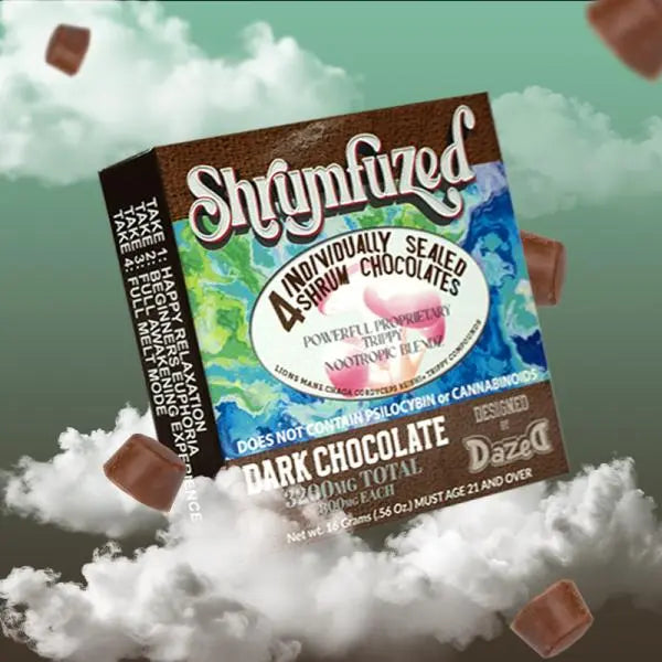 Shrumfuzed Mushroom Edibles Siesta G Siesta G Dispensary 4-Pack-3200Mg-Dark-Chocolate
