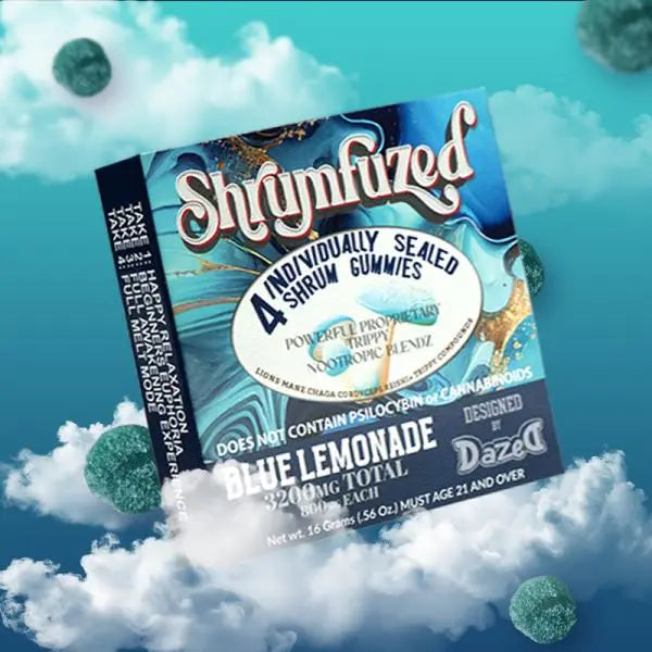 Shrumfuzed Mushroom Edibles Siesta G Siesta G Dispensary 4-Pack-3200Mg-Blue-Lemonade