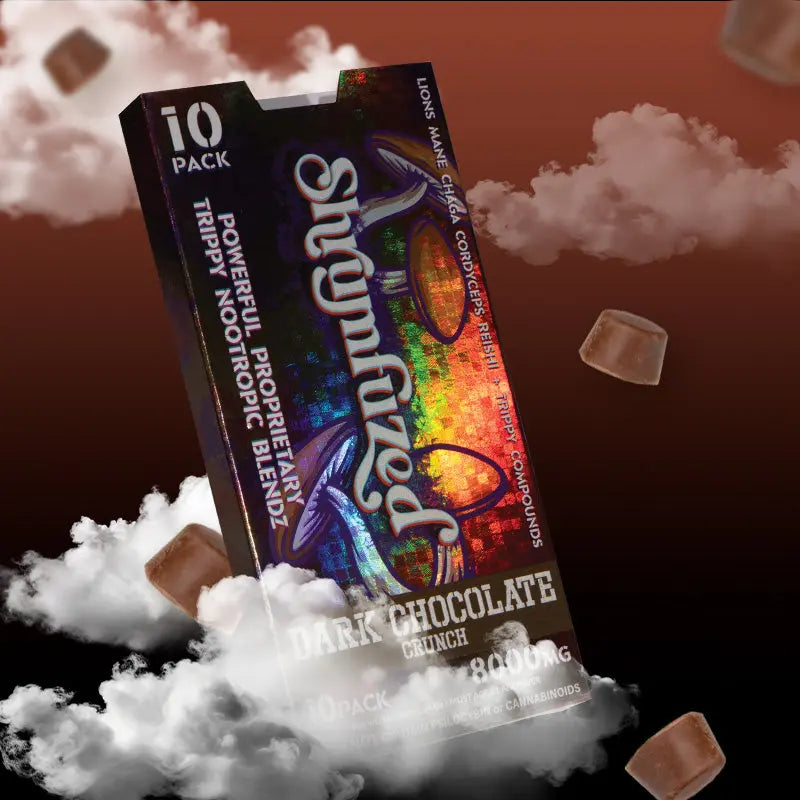 Shrumfuzed Mushroom Edibles Siesta G Siesta G Dispensary 10-Pack-8000MG-Dark-Chocolate-Crunch