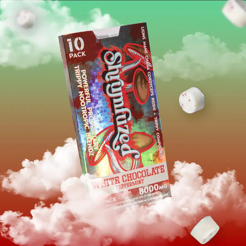 Shrumfuzed Mushroom Edibles Siesta G Siesta G Dispensary 10-Pack-8000MG-White-Chocolate-Peppermint