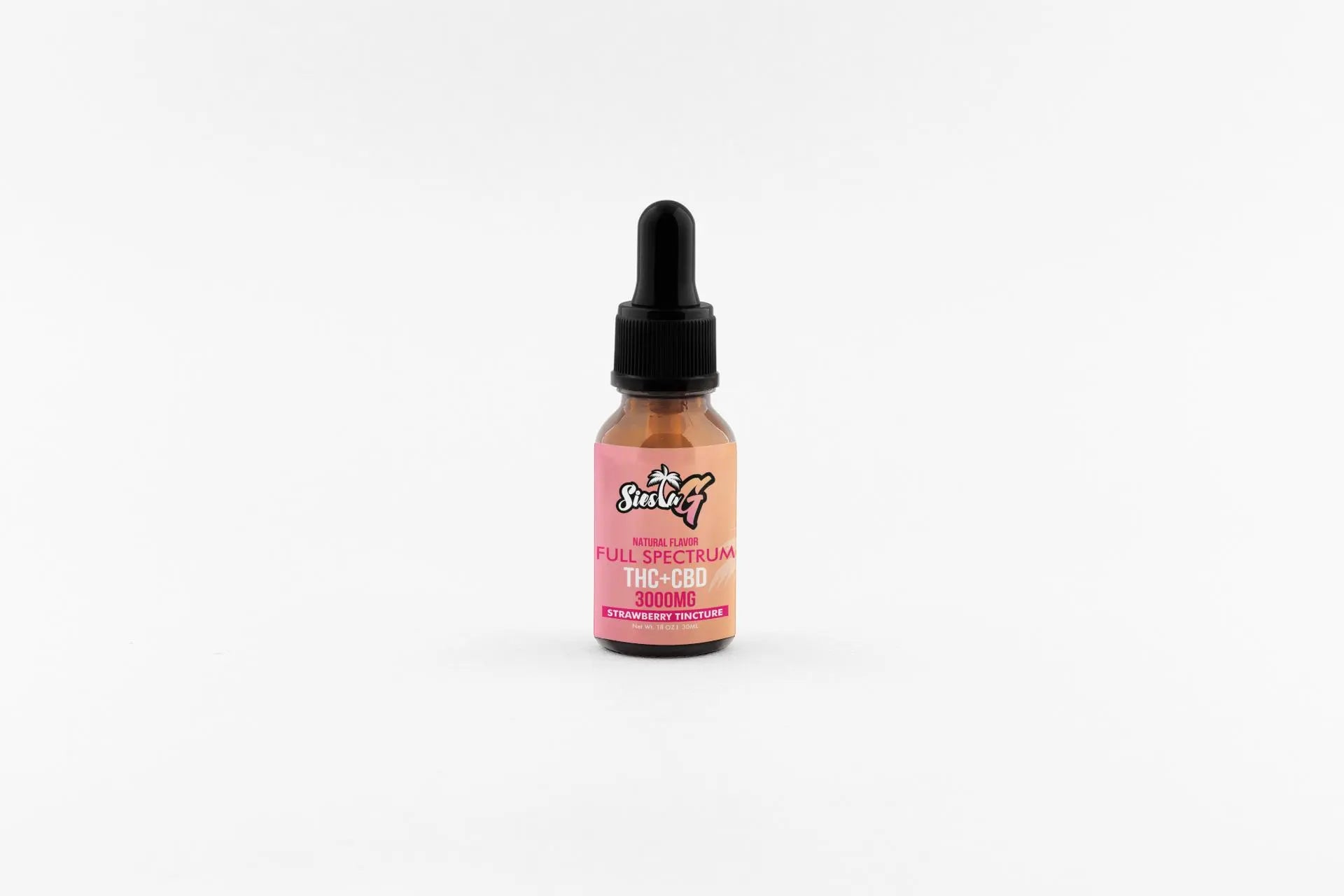 Delta 8 Tincture THC Blend Tincture 3000mg Strawberry Drops Siesta G Dispensary Siesta G Dispensary