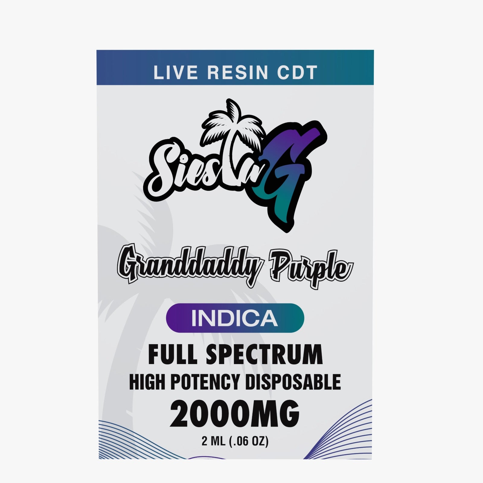 Siesta G 2G - Grandaddy Purple (Indica)