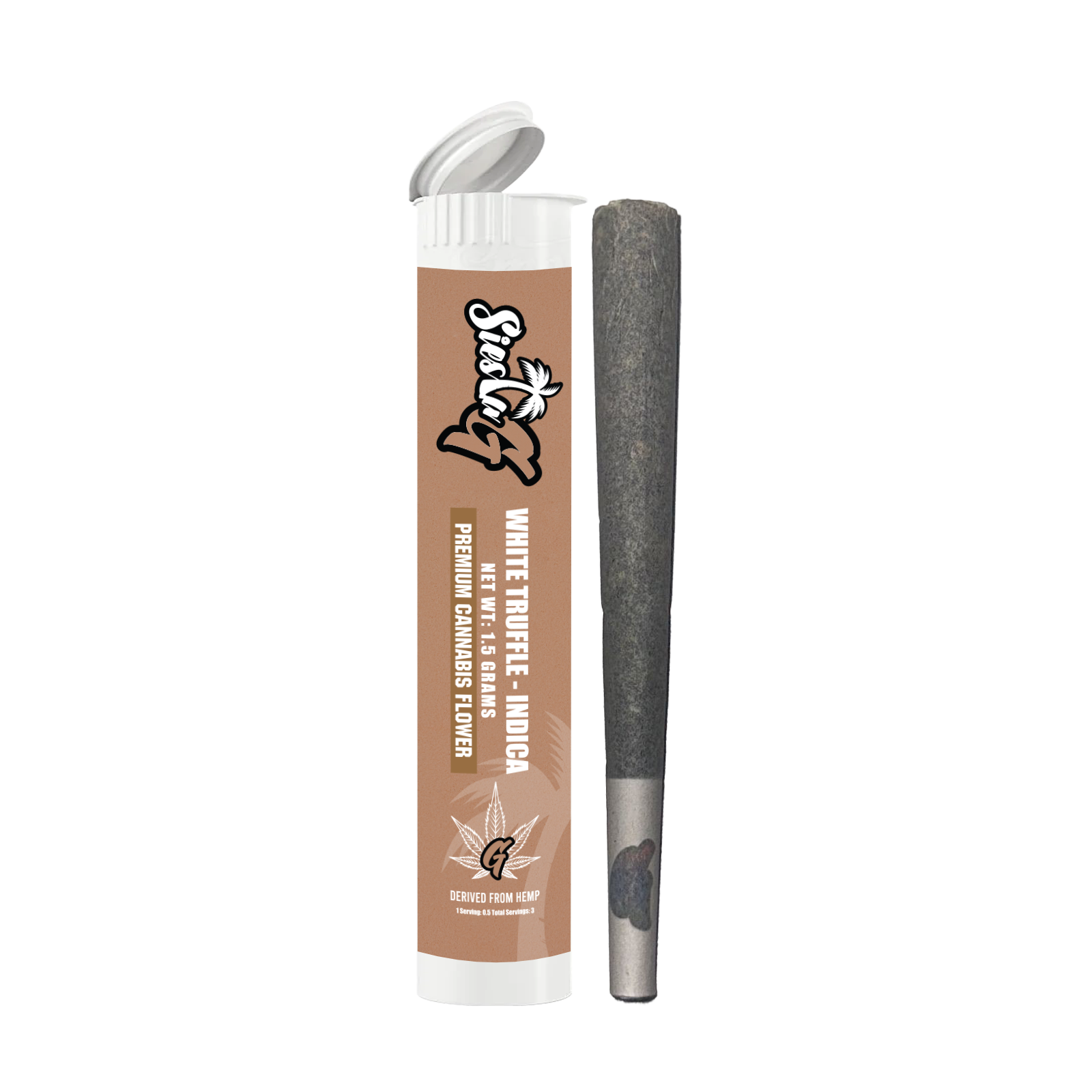 Premium Flower White Truffle Indica Pre-Roll Siesta G Siesta G