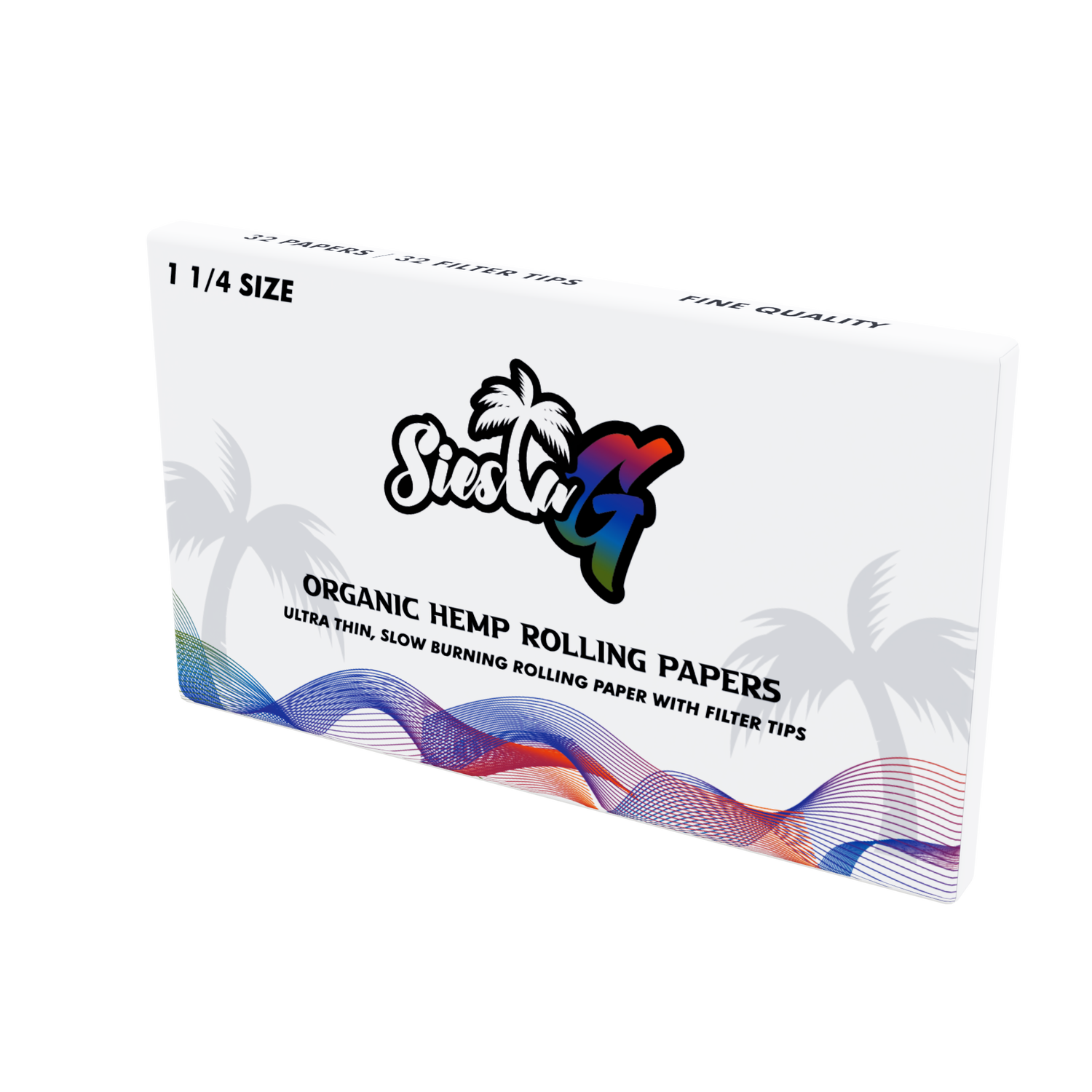 Rolling Papers Booklet 1/4 - 32 Sheets w/Tips and Magnet Close