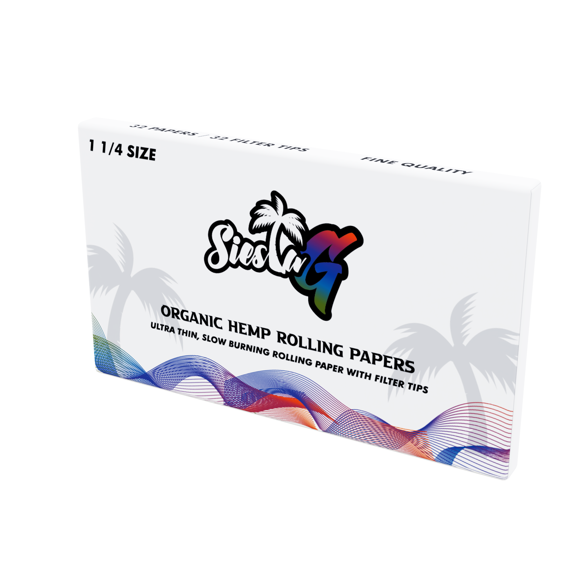 Rolling Papers Booklet 1/4 - 32 Sheets w/Tips and Magnet Close