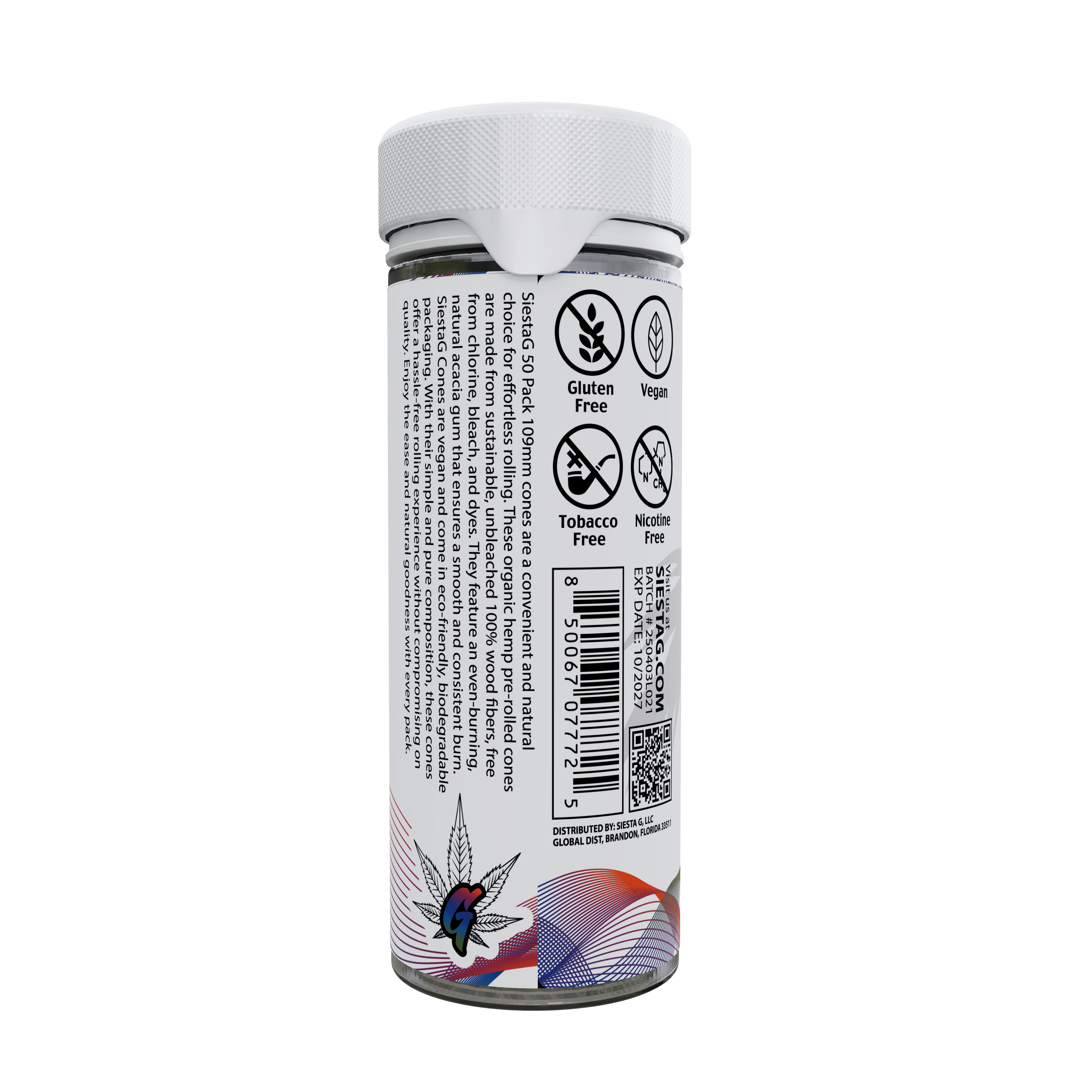 Organic Hemp Pre-Roll Cones King Size (50CT)