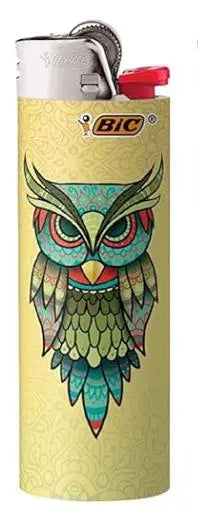 BIC Lighter BIC Tattoos Series Amazon Siesta G Dispensary Owl