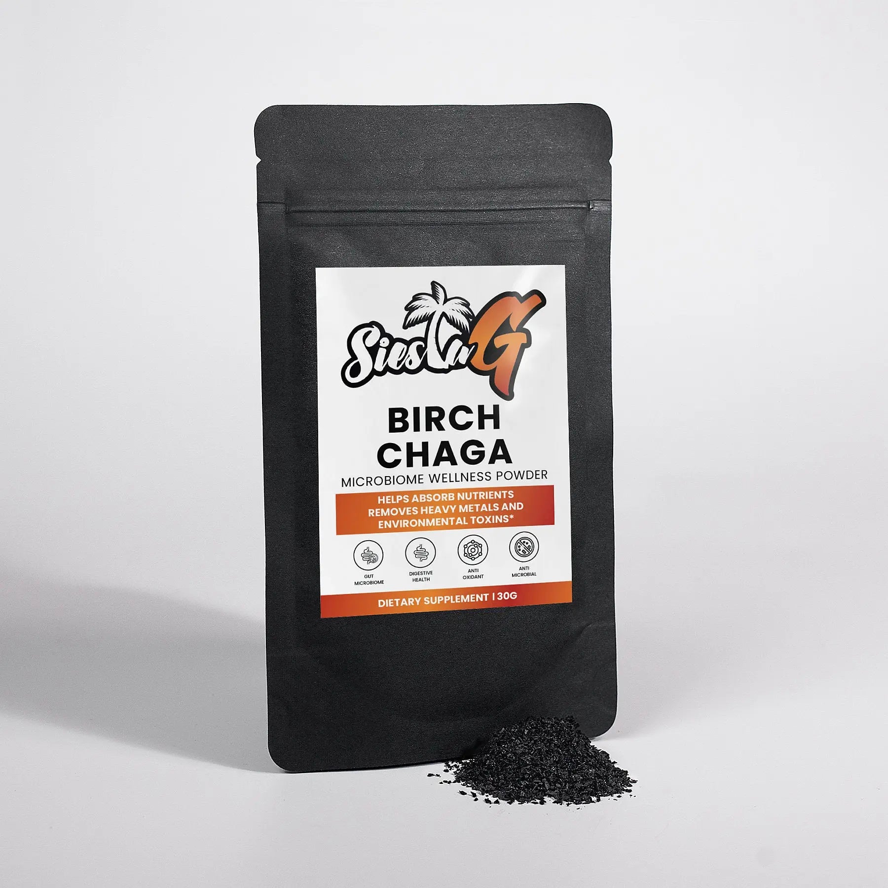 Natural Extracts Birch Chaga Microbiome Wellness Powder Siesta G Siesta G Dispensary