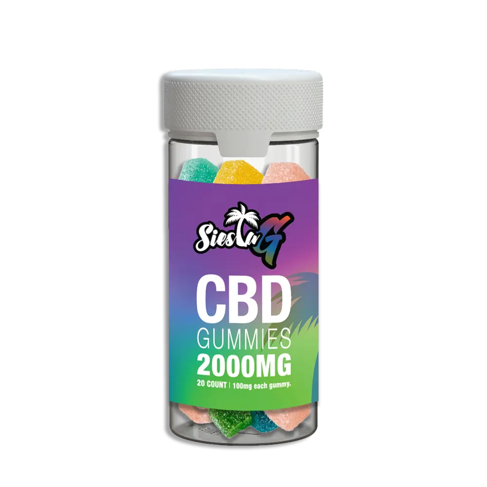 CBD Gummies CBD Gummies (Variety Flavor) 20-Count 2000MG Siesta G Siesta G Dispensary