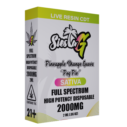 Siesta G 2G - Pineapple Orange Guava "Pog Pie" (Sativa)