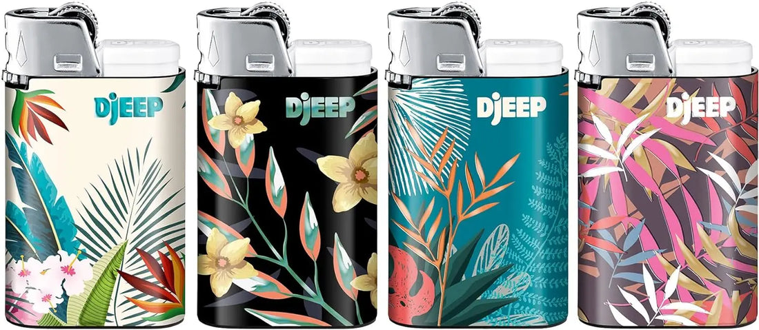 BIC Lighter DJEEP Floral Vibrant Metallic Disposable Lighters Siesta G  Siesta G Dispensary