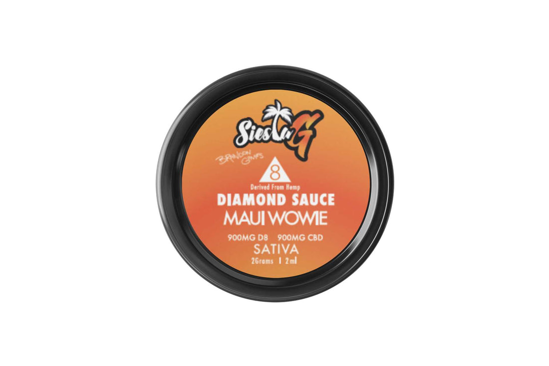 Delta 8 Diamond Sauce Maui Wowie Sativa Nectar Siesta-G