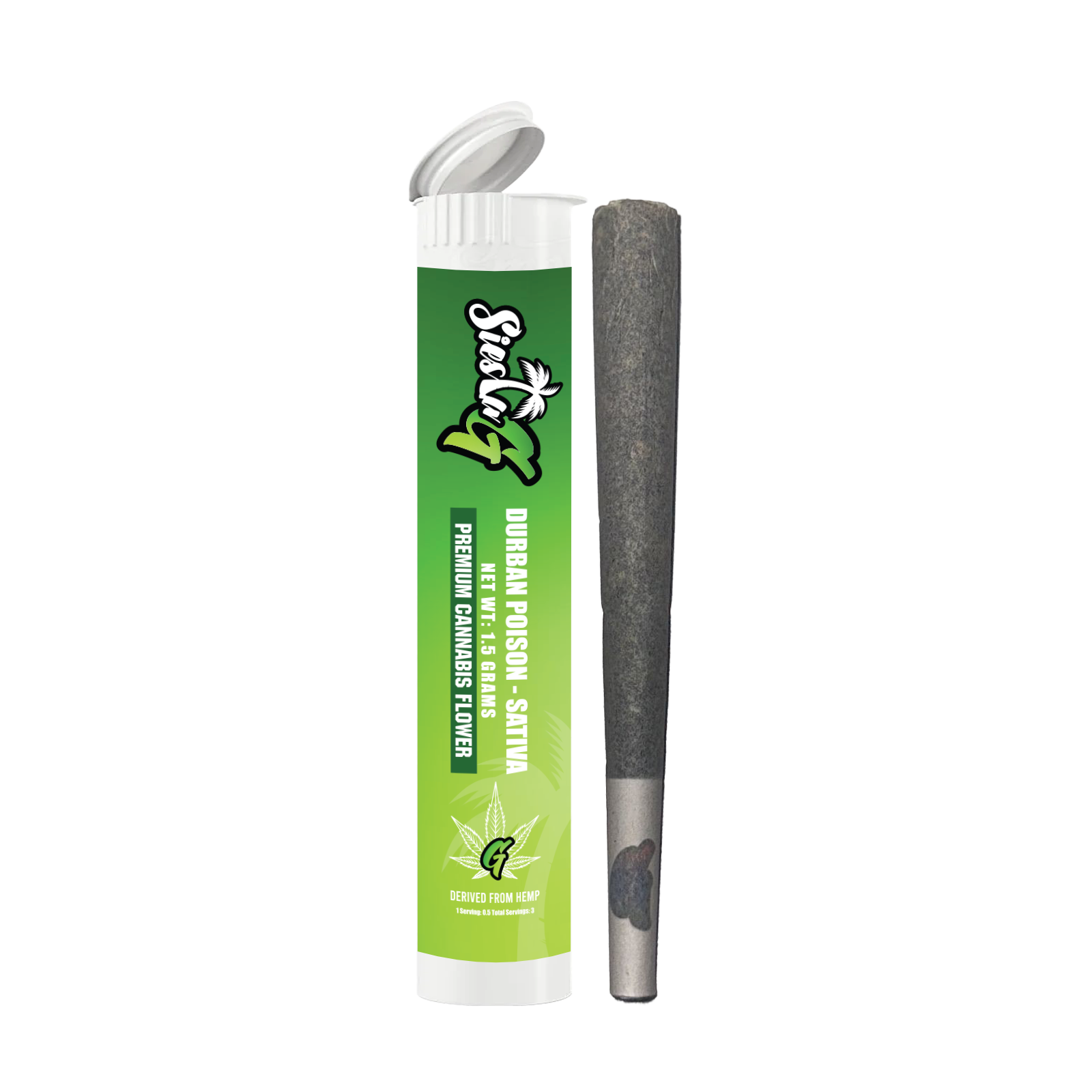 Hemp Pre Rolls Durban Poison Sativa Pre-Roll Alien Forces LLC Siesta G