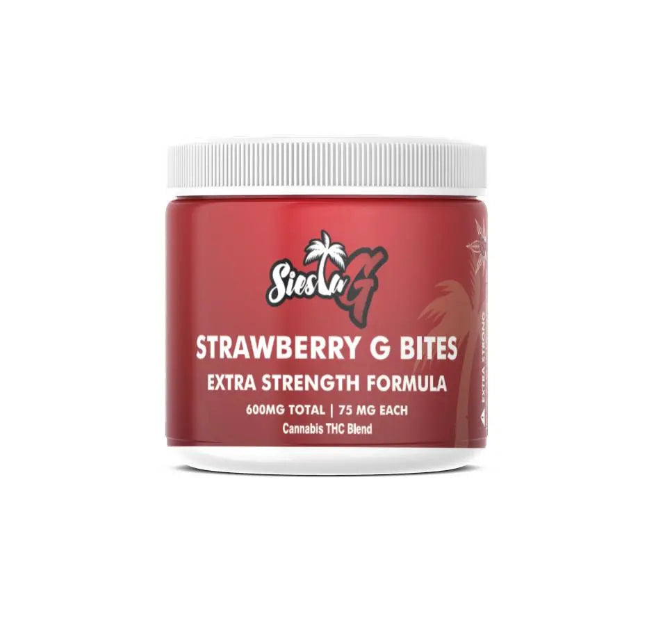 THC G Bites G Bites 600mg Cannabis THC Blend – Strawberry Siesta-G Siesta G Dispensary