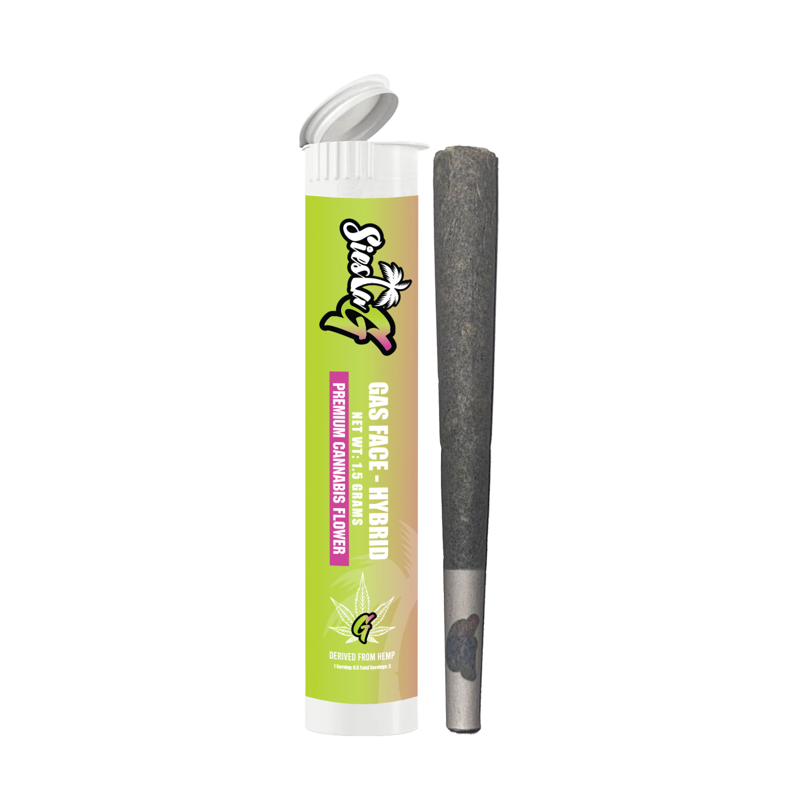 Hemp Pre Rolls Gas Face Indica Pre-Roll Siesta G  Siesta G
