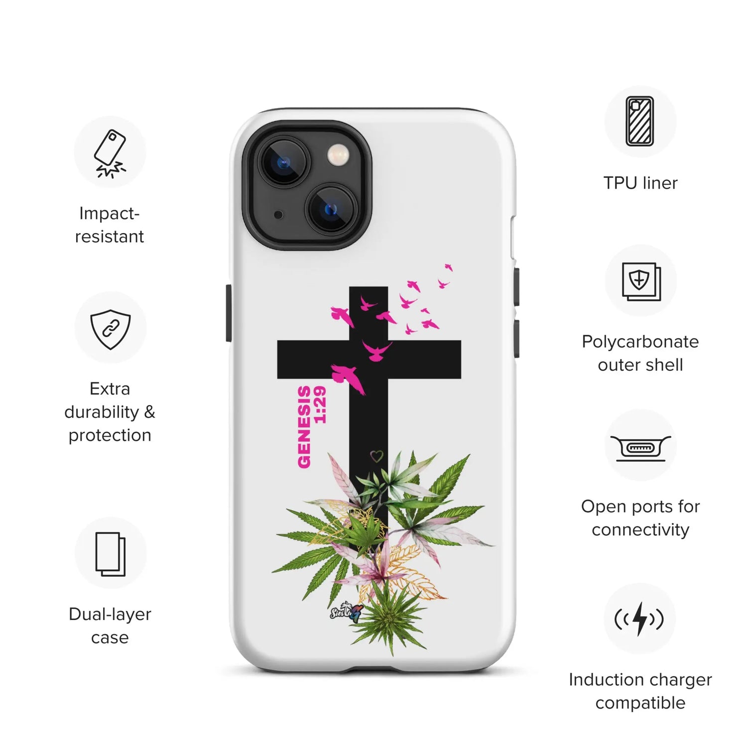  Genesis 1:29 Bible Quote Tough Case for iPhone® Siesta G Dispensary Siesta-G MatteiPhone13