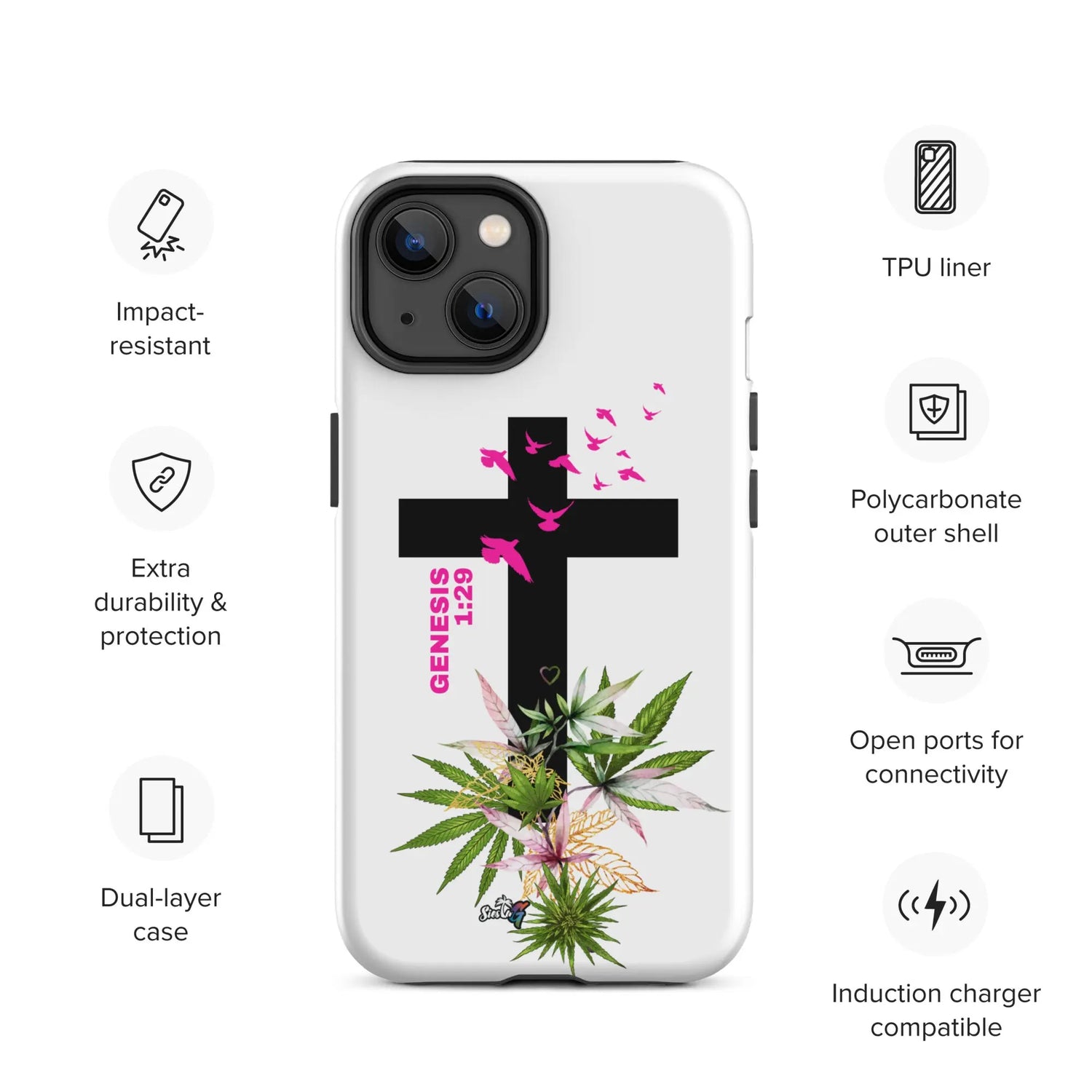  Genesis 1:29 Bible Quote Tough Case for iPhone® Siesta G Dispensary Siesta-G MatteiPhone14