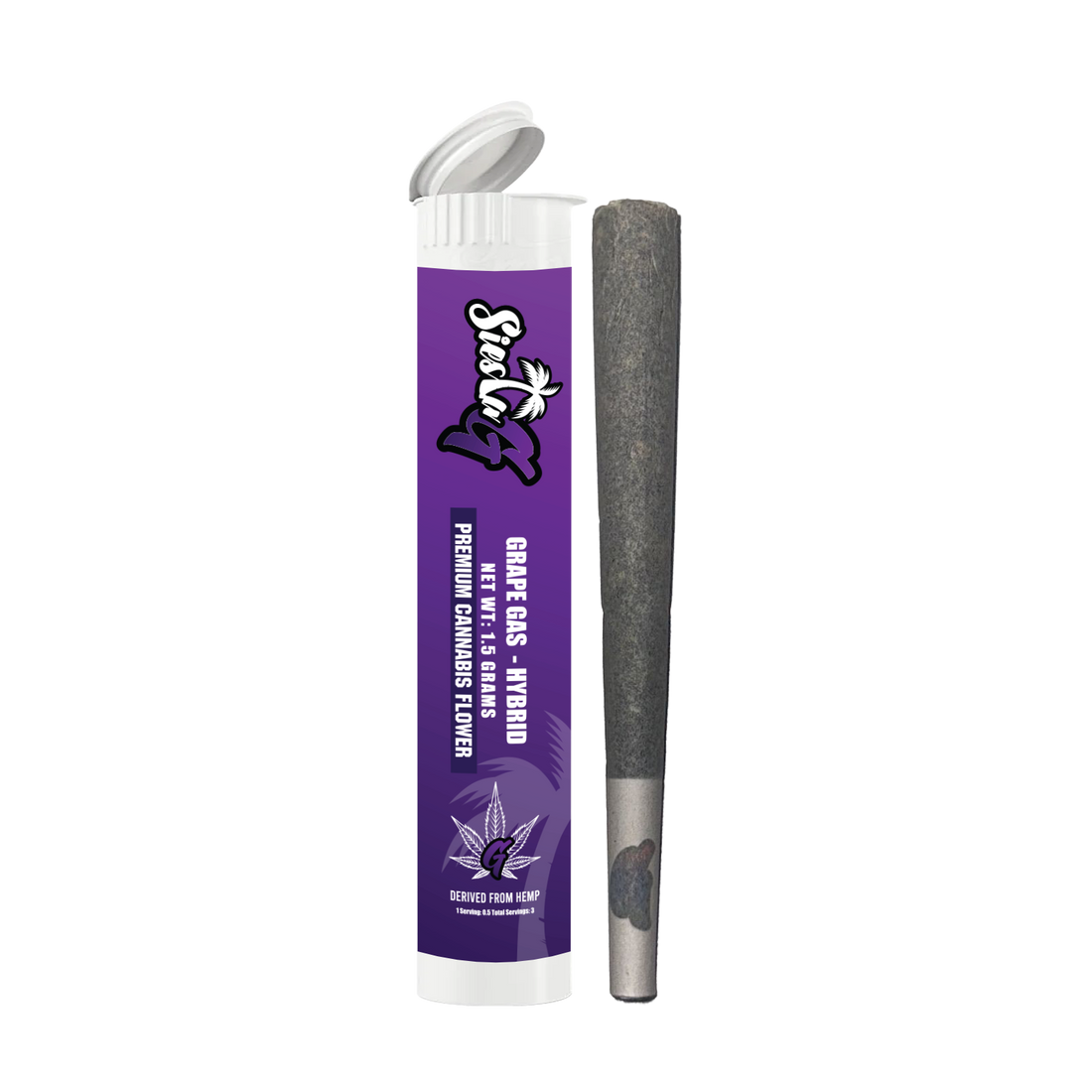 Hemp Pre Rolls Grape Gas Exotic Hybrid Pre-roll Siesta G Dispensary Siesta G