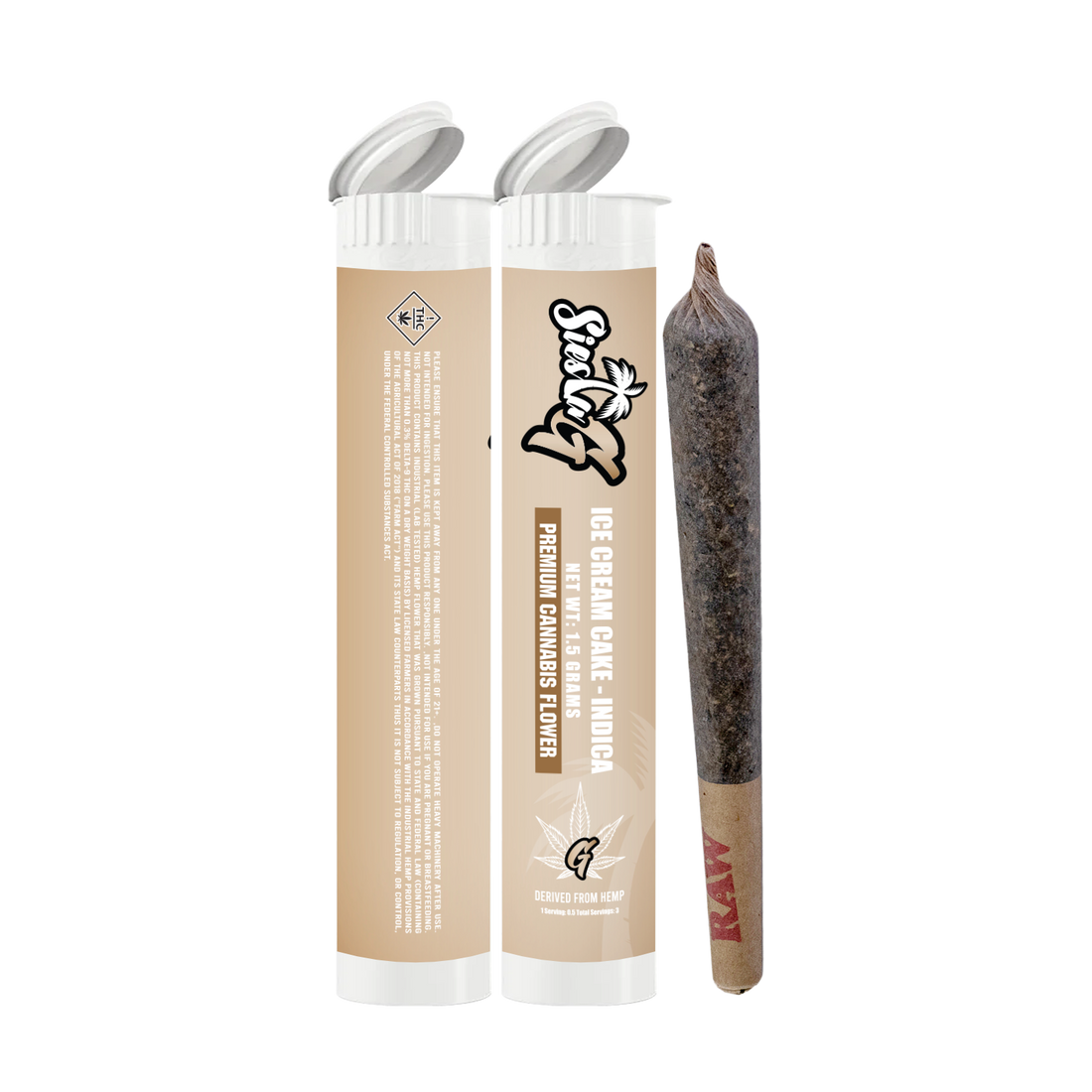 Hemp Pre Rolls Ice Cream Cake Indica Pre-Roll Siesta G Siesta G Dispensary