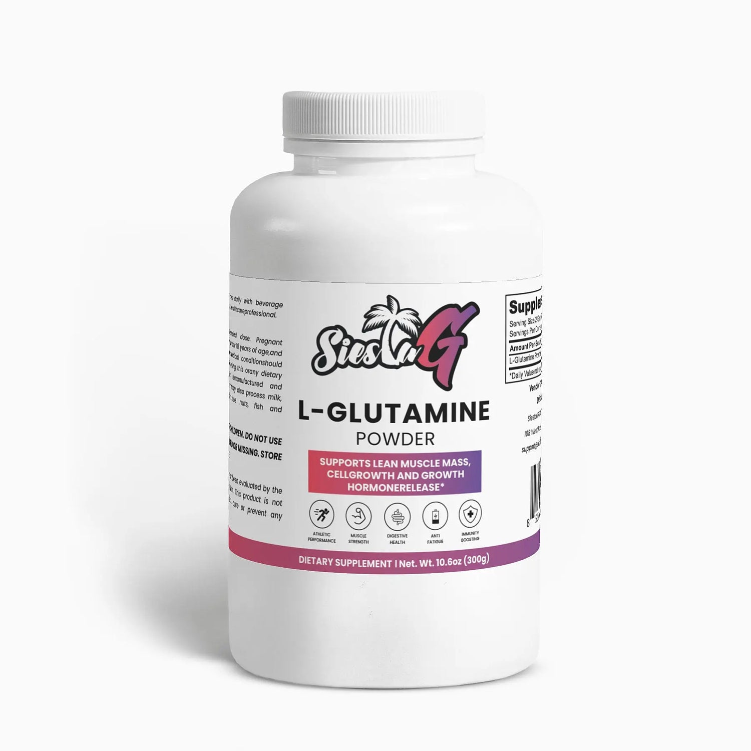Amino Acids &amp; Blends L-Glutamine Powder Siesta G Siesta G Dispensary