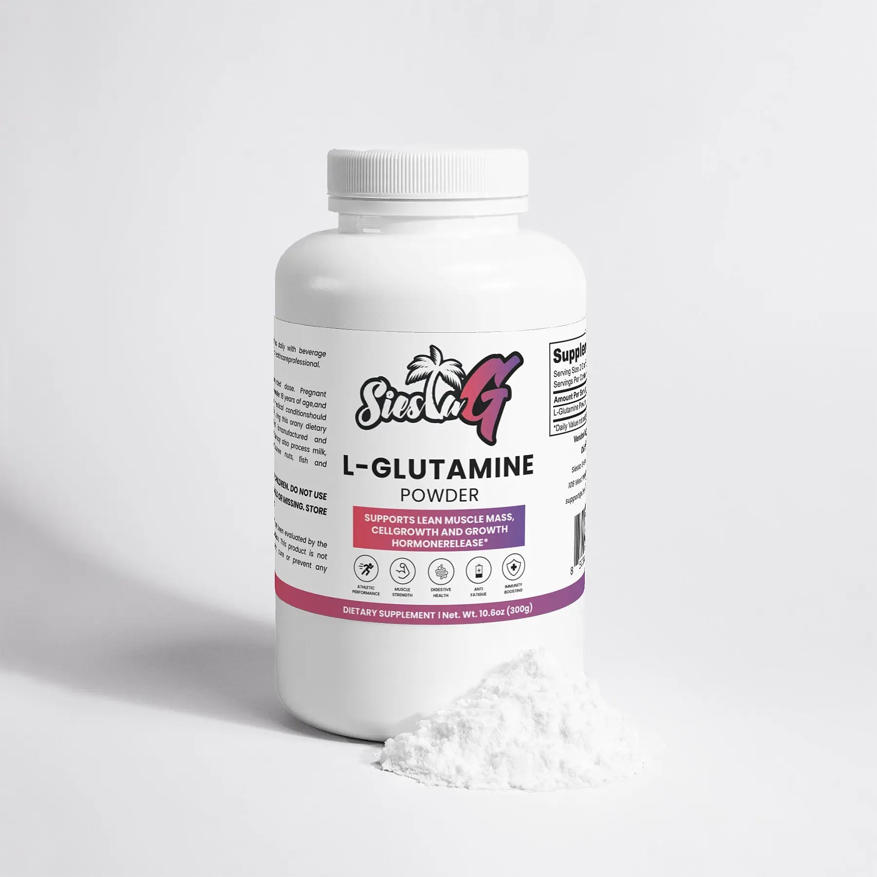 Amino Acids &amp; Blends L-Glutamine Powder Siesta G Siesta G Dispensary