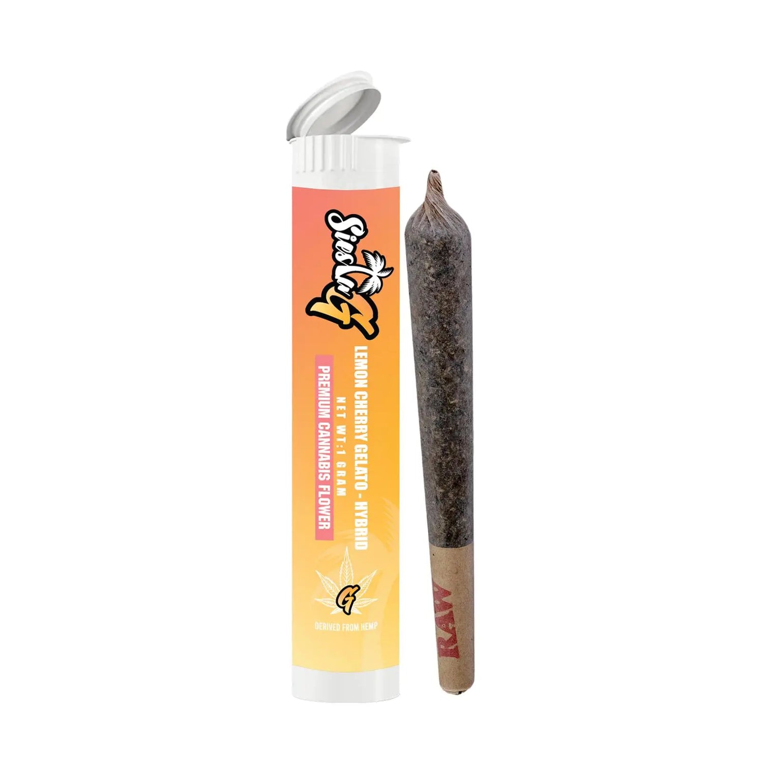 Premium Flower Lemon Cherry Gelato Hybrid Pre-roll Siesta G Dispensary Siesta G Dispensary