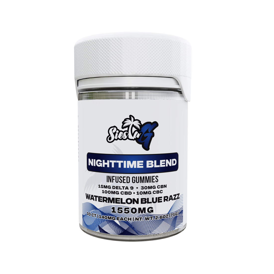 Night Time Gummies - Watermelon Blue Razz Siesta G  Siesta G 10 ct