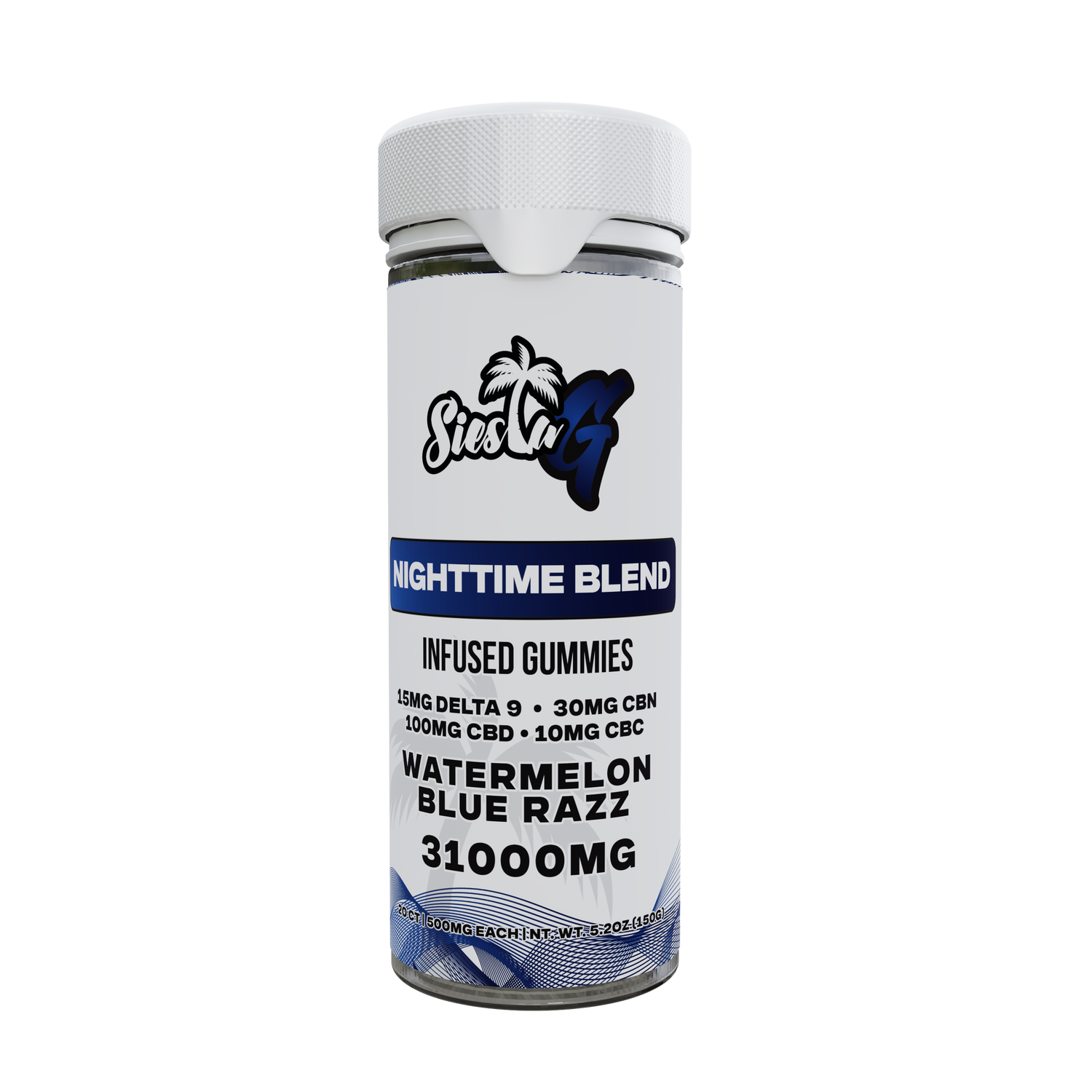 Night Time Gummies - Watermelon Blue Razz Siesta G  Siesta G 20 ct