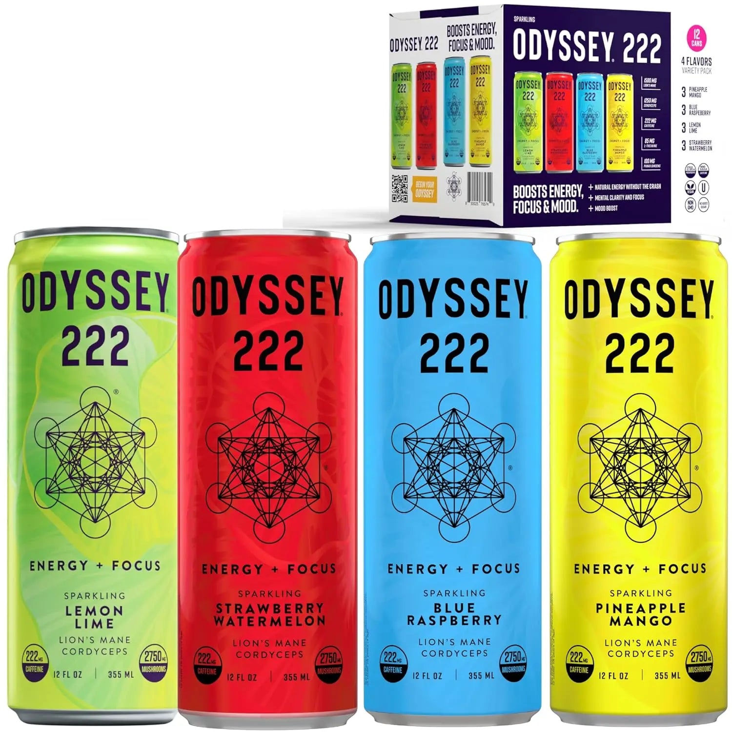 Mushroom Drink Odyssey Elixir 222 Mushroom Energy Drink - High Caffeine Siesta G Dispensary Siesta G Dispensary
