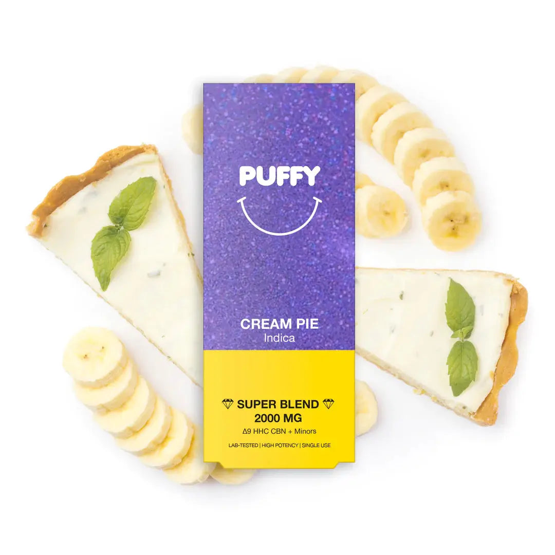 Super Blend HHC-P Disposables PUFFY 2G - Cream Pie (Super Blends) QWIN Siesta-G 