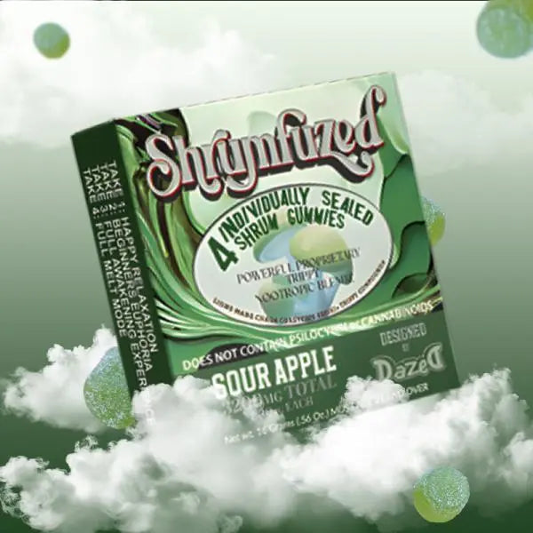 Shrumfuzed Mushroom Edibles Siesta G  Siesta G Dispensary 4-Pack-3200Mg-Sour-Apple