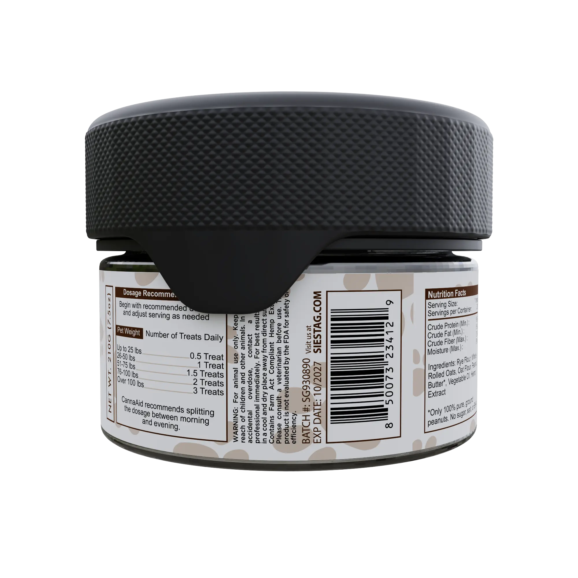 Siesta G - Dog Treats - 20 ct - 5 mg per pc - 100 mg total bag (Small Breed) Alternative Health Distributioin Siesta G Dispensary