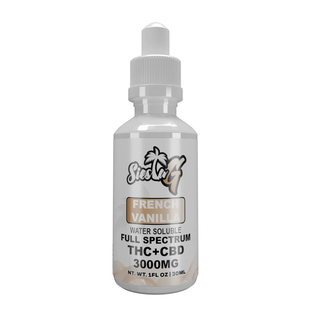 THC Blend Tincture 3000mg French Vanilla Drops
