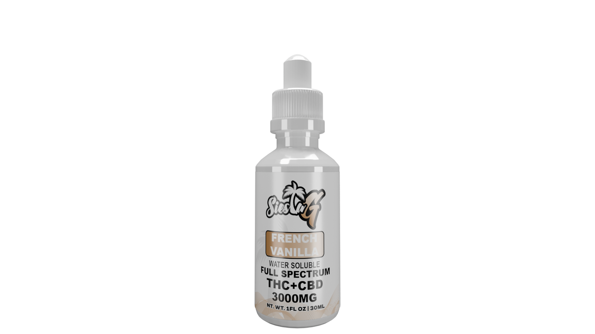 THC Blend Tincture 3000mg French Vanilla Drops