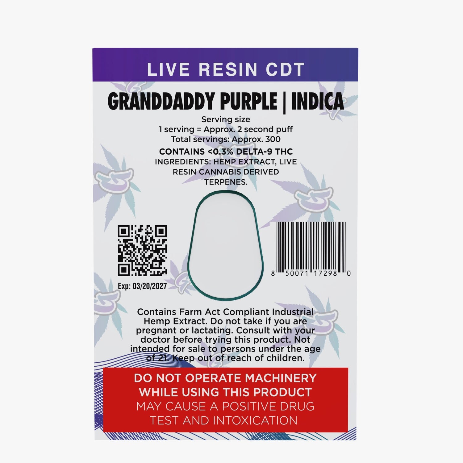 Siesta G 2G - Grandaddy Purple (Indica)