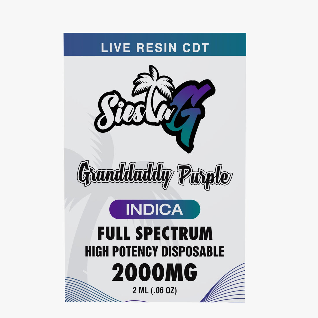 Siesta G 2G - Grandaddy Purple (Indica)