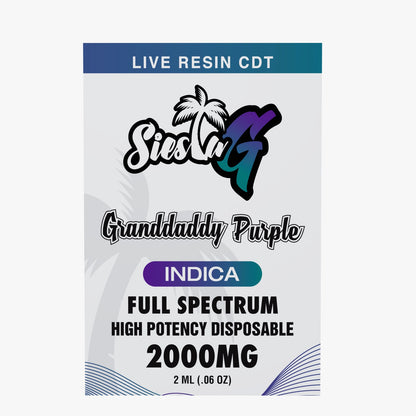 Siesta G 2G - Grandaddy Purple (Indica)