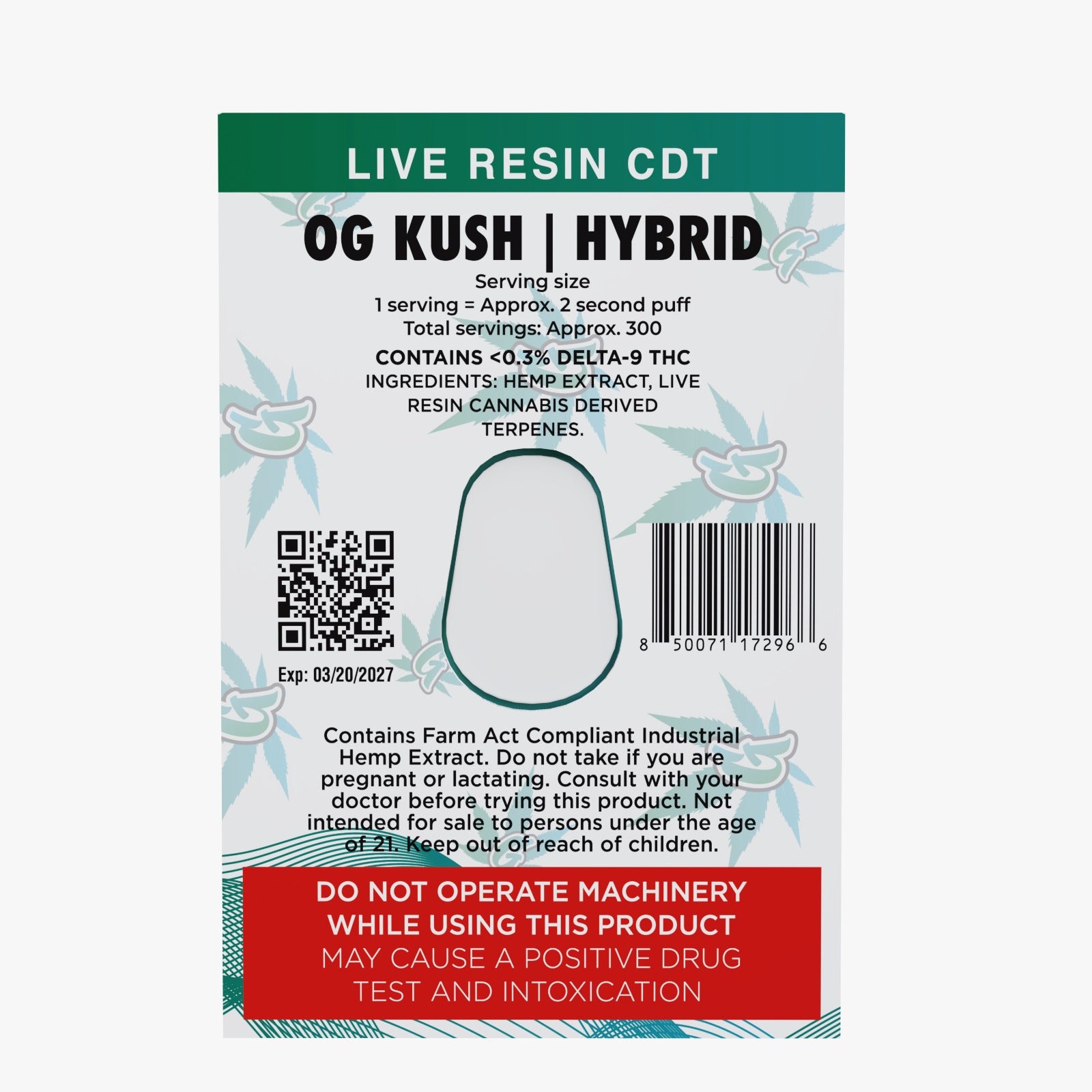 Siesta G 2G - OG Kush (Hybrid)